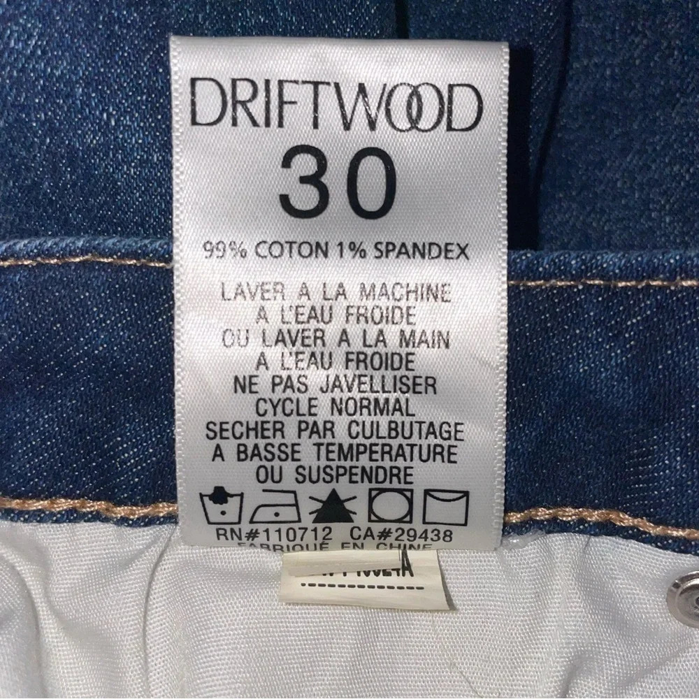 DRIFTWOOD Gizelle Girlfriend Skinny Jeans Destructed Distressed Size 30 - Picture 15 of 16